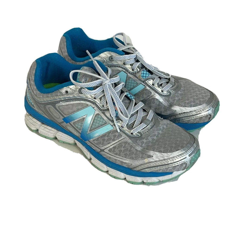 New Balance 860V5‎ Asym Counter Running Shoes Womens Size 7.5 Grey Blue Athletic